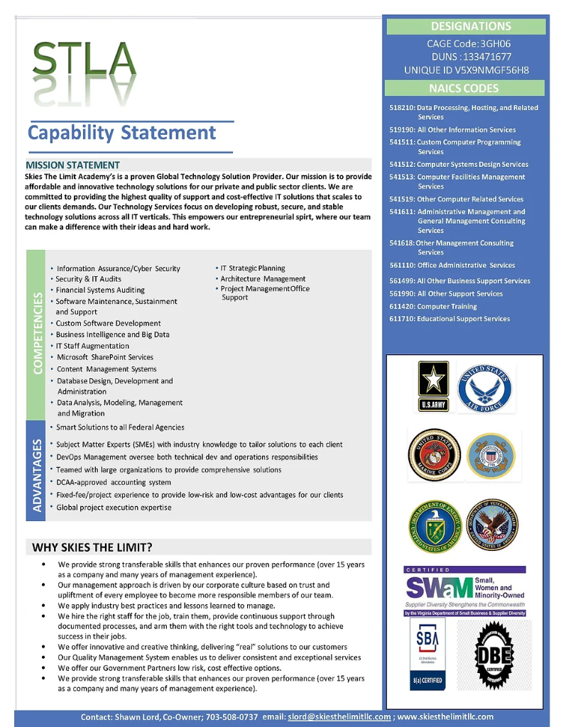 Capability Statement